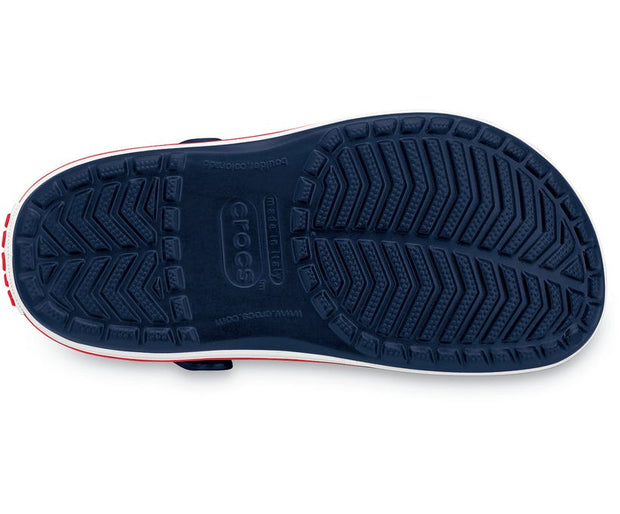 Comfortable Navy Unisex Crocband Clog with Sporty Midsole Stripe