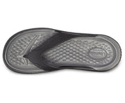 Crocs LiteRide Graphic Black/Slate Grey Unisex Flip-Flops for Ultimate Comfort
