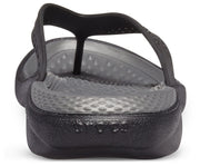 Crocs LiteRide Graphic Black/Slate Grey Unisex Flip-Flops for Ultimate Comfort