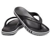 Crocs Bayaband Black/White Unisex Flip-Flops for Men and Women - Lightweight & Comfortable