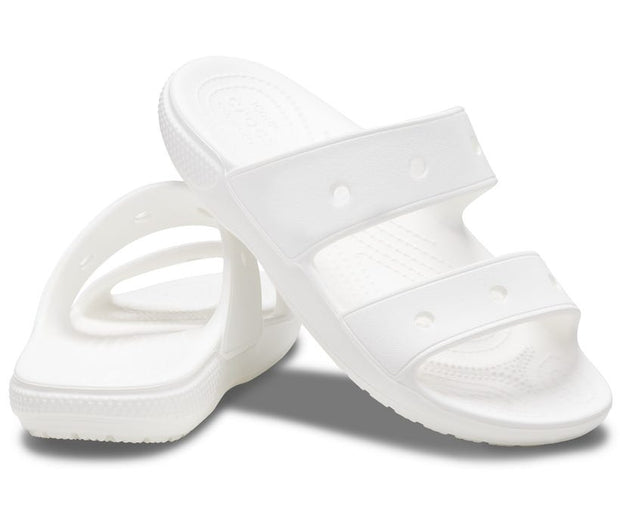 Classic Crocs White Unisex Sandal: Lightweight, Comfortable, Customizable with Jibbitz Charms