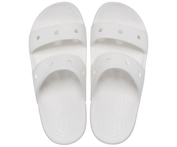 Classic Crocs White Unisex Sandal: Lightweight, Comfortable, Customizable with Jibbitz Charms