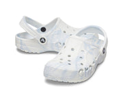 Crocs Baya Marbled White Multi Unisex Clog: Lightweight, Iconic, Durable, Stylish, Slip-On Comfort