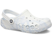Crocs Baya Marbled White Multi Unisex Clog: Lightweight, Iconic, Durable, Stylish, Slip-On Comfort
