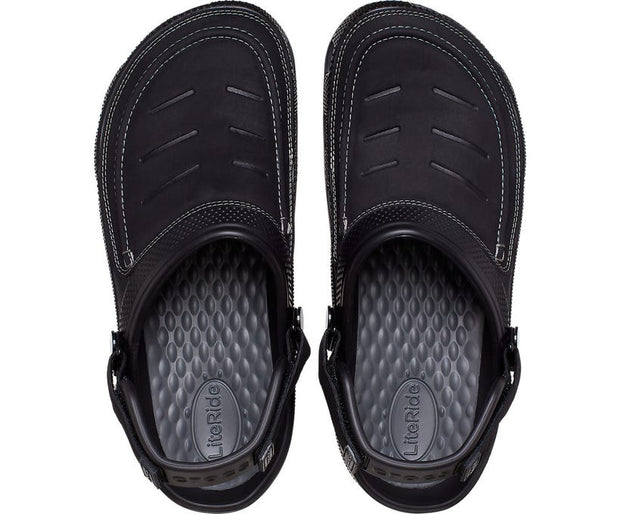 Crocs Yukon Vista II LiteRide Clog: Men's Black/Slate Grey Comfortable, Durable, and Stylish