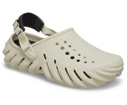 Crocs Echo Bone/Black Unisex Clog: Lightweight, Sporty, and Comfortably Sculpted Footwear