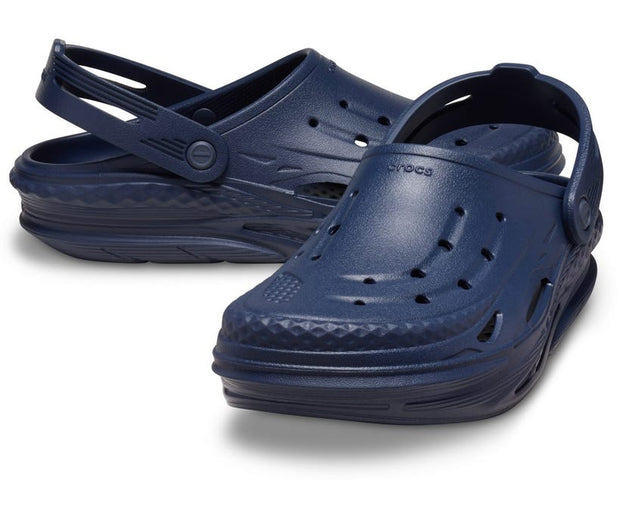 Off Grid Navy Unisex Clog: Futuristic, Lightweight, Breathable, Customizable Crocs