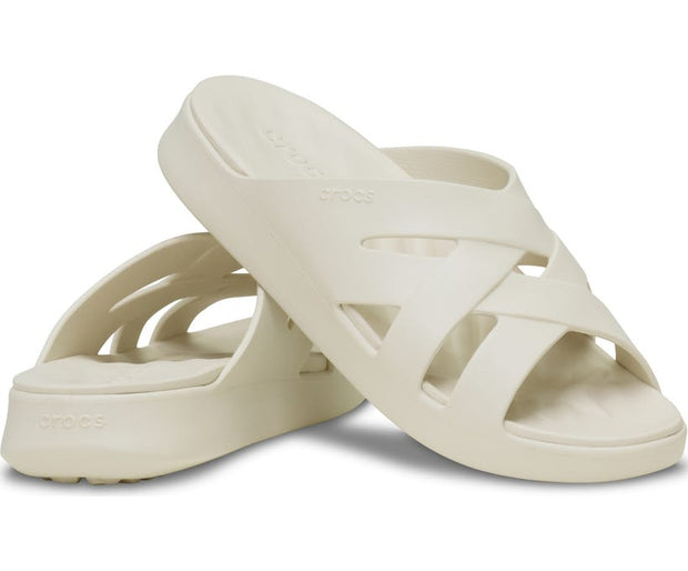 Crocs Getaway Weave Sandstone Women's Slide: Ultimate Comfort, Lightweight, Flexible Sandals