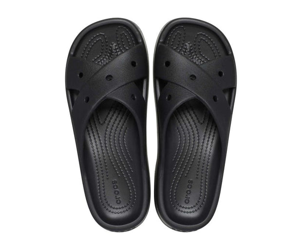 Classic Cross Strap Black Women's Slide: Lightweight, Comfortable, and Customizable