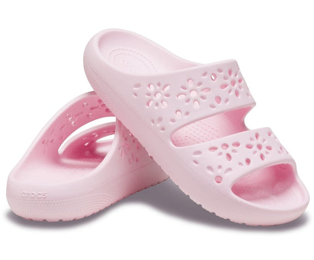 Classic Floral Cutout Pink Milk Unisex Sandal - Comfortable and Lightweight