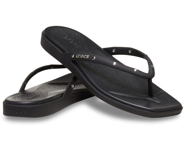 Miami Studded Black Women's Flip-Flops: Stylish, Comfortable, and Chic Summer Sandals