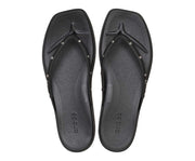 Miami Studded Black Women's Flip-Flops: Stylish, Comfortable, and Chic Summer Sandals