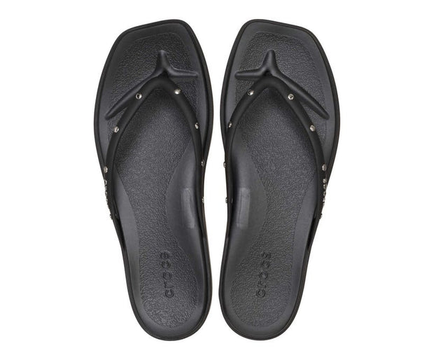 Miami Studded Black Women's Flip-Flops: Stylish, Comfortable, and Chic Summer Sandals
