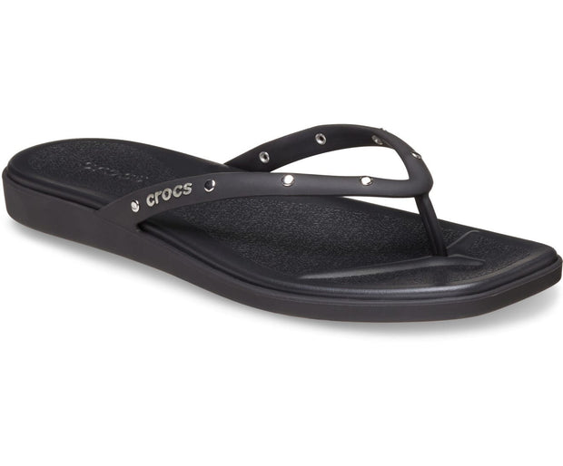 Miami Studded Black Women's Flip-Flops: Stylish, Comfortable, and Chic Summer Sandals